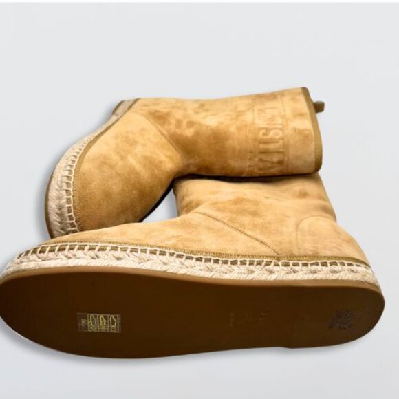 Christian Dior Granville Espadrille Boots Boots Suede Natural Beige EU 41 NIB - Picture 5 of 16